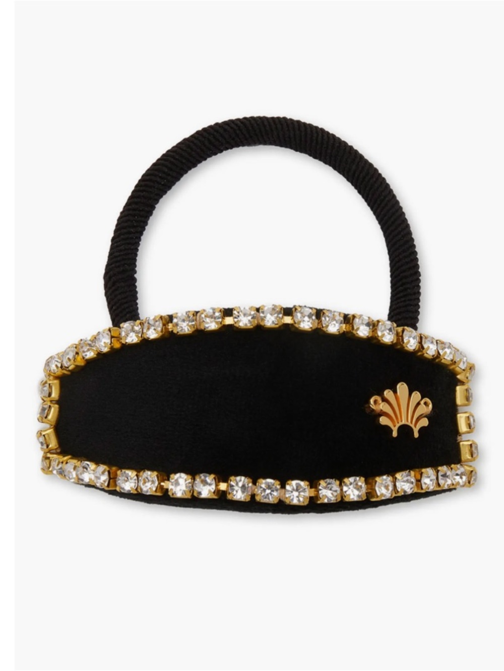 Lele Sadoughi Genie Crystal Edge Hair Tie New - Picture 3 of 5